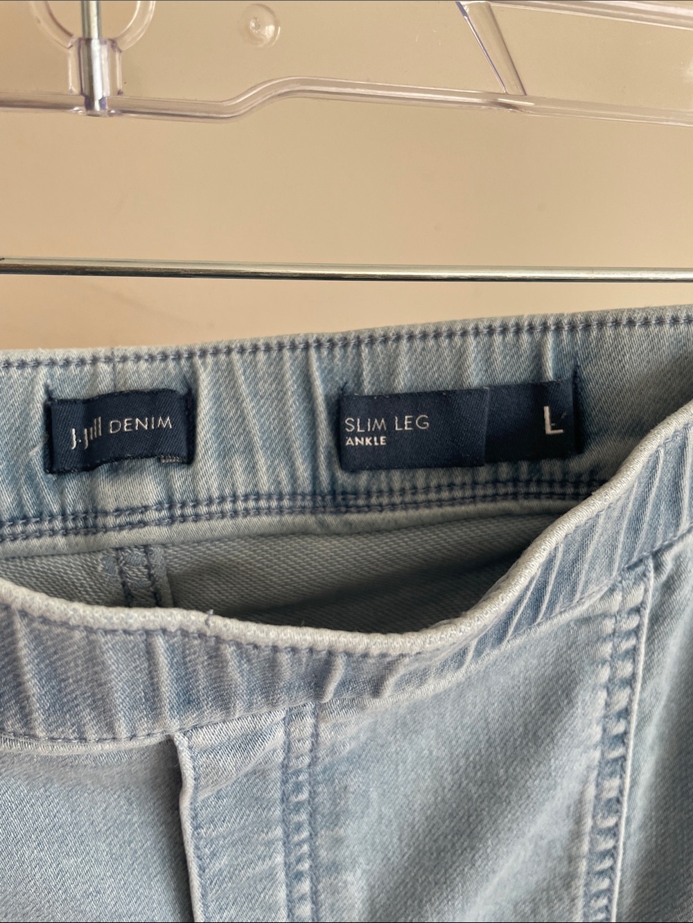 J Jill Denim Slim Leg Ankle Jeans - Light Blue